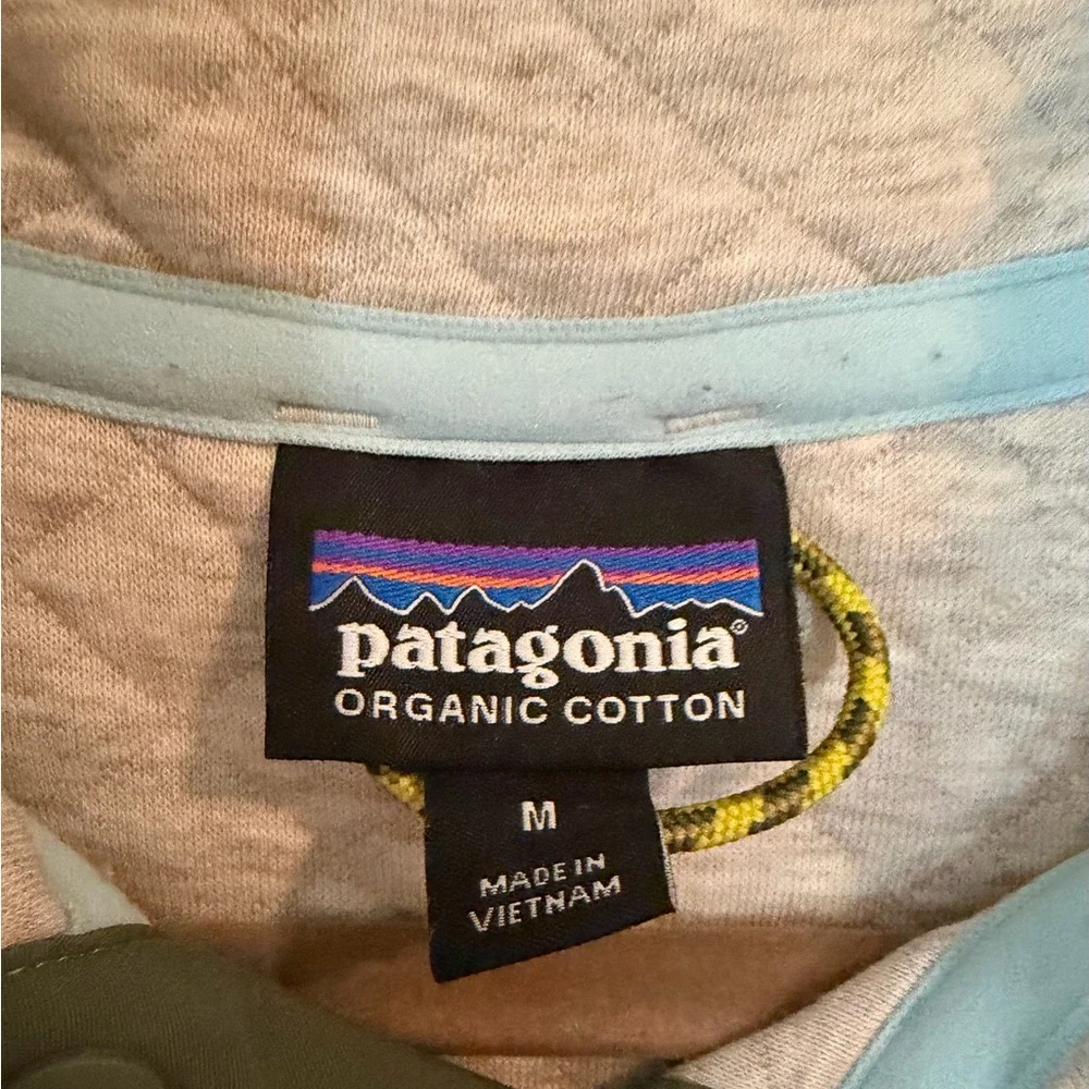 Patagonia Women’s Organic Cotton Quilt Snap-T Pullover Medium - Picture 2 of 4